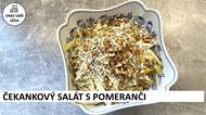 Svěží a křupavý salát z čekanky a pomerančů ozvláštní každou hostinu